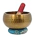 DharmaObjects Tibetan Hand Hammered 5.5 Inches Singing Bowl Cushion Mallet Set