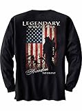 Legendary Whitetails Men's Freedom to Hunt Long Sleeve Tee Black Large
