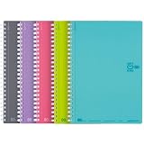 KOKUYO Spiralliniertes Notizbuch, 5 Stück, 21,6 x 14,7 cm, Pastell-Tagebuch, A5, weiche Ringnotizbücher mit Punkten, 6 mm liniert, 80 Blatt, 1 Themen-Notizbuch, Notizen für die Schule, Japan Import