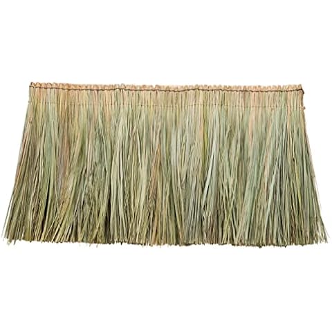 Backyard X-Scapes Tahitian Thatch Panel Palapa Cover Tiki Bar Roof Grass Tiki Thatch Roofing Panel 24 in H x 36 in L (4-Pack) Cover
