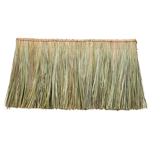 Backyard X-Scapes Tahitian Thatch Panel Palapa Cover Tiki Bar Roof Grass Tiki Thatch Roofing Panel...