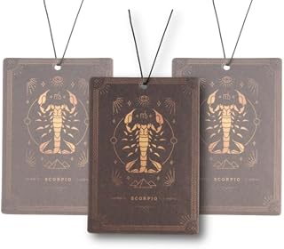 Fresh Fresheners Cool Unique Zodiac Sign Car Air Freshener 3-pack Scented With Premium Oils (Scorpio, 3 Pack)