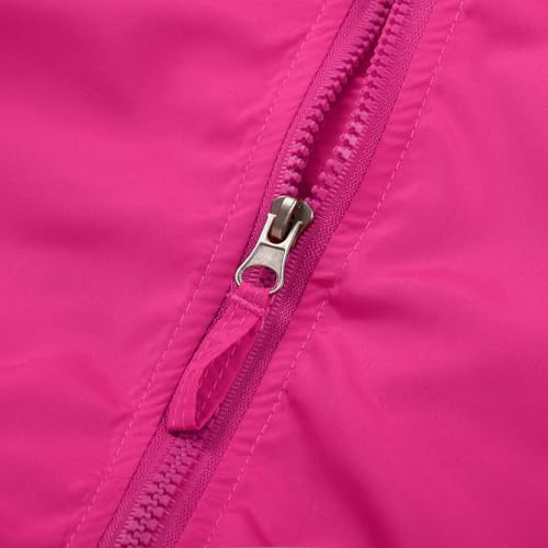 Image of SUNDAY ROSE Girls Windbreaker Jackets Lightweight Water Resistant Coat Outwear with Hooded for Kids