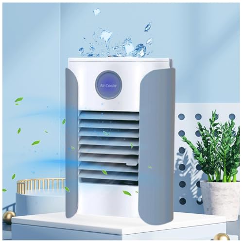 WXJHNYBS Aire Climatizado Portatil 3 En 1,con Función De Altavoz Bluetooth Aire Acodicionado con Asa,Humidificación Aire Acondicionado Mini Adecuado para El Hogar, Pequeña Oficina