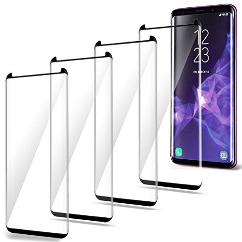 Moresky Compatible For Samsung Galaxy S8 Plus Screen Protector Tempered Glass Case Friendly [3D Curved Edge] [Anti-Scratch] [High Definition] (4 Pack, Clear) #TOP4
