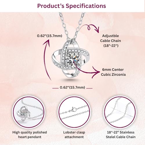 Stepmom Birthday Gifts, 14k White Pendant, Wedding Birthday Christmas Adoption Necklace For Bonus Mom, Mother in Law Jewelry with a Message Card and Elegant Box3