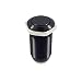 Yakamoz 12mm 1/2" Black Shell Metal Self-locking Latching Push Button Switch 2A/36V DC SPST 1NO Industrial Boat Car Switch