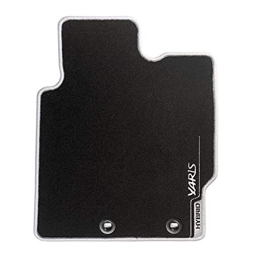 GPDESIGN Set 4 Tappetini Auto In Moquette Per Toyota Yaris 2005-2011 - Su Misura, Antiscivolo, Con Battitacco E Velcro - 4