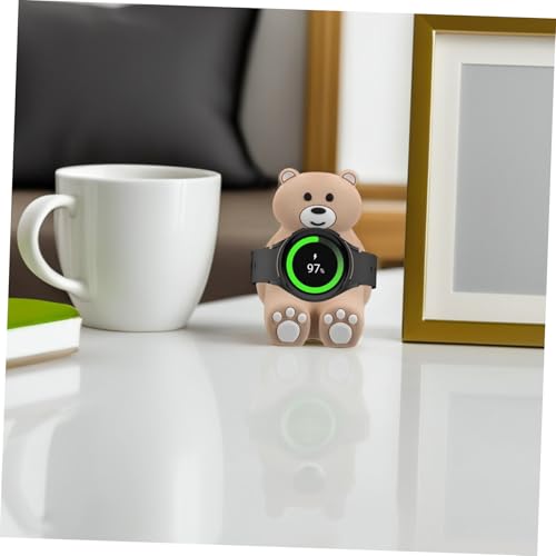 Soporte vertical duradero de silicona base para carga estable de Galaxy Watch 7