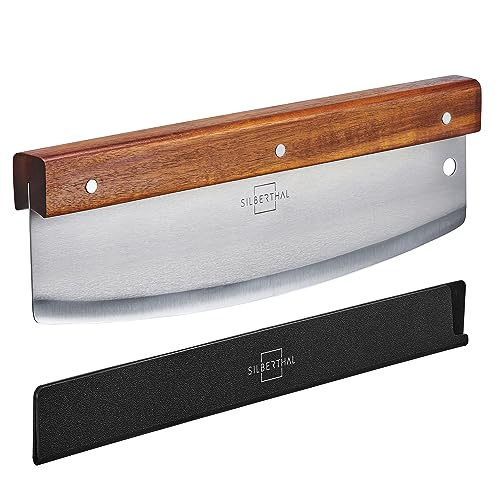 SILBERTHAL Corta Pizza acero inoxidable y madera