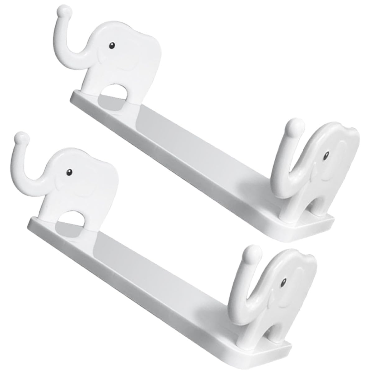 Estantes flotantes blancos de pared sin taladros juego de 2 baldas impermeables
