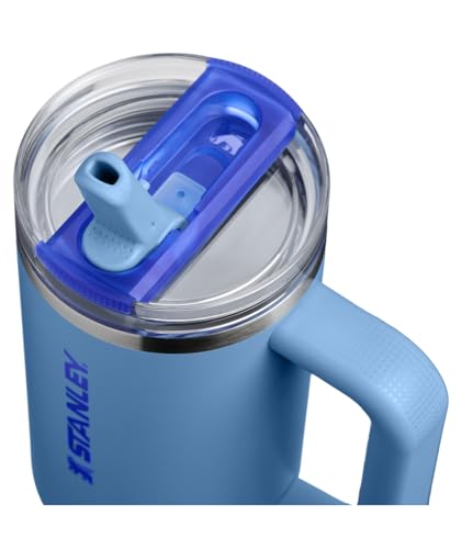 Image of STANLEY Quencher ProTour Flip Straw Tumbler with Leakproof Lid 30 oz | Built-In Straw & Handle | Cupholder Compatible for Travel | Insulated Stainless Steel Cup | BPA-Free | Blue Sky