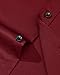Alimens & Gentle Burgundy Dress Shirt for Men Long Sleeve Wrinkle Free Stretch Wedding Prom Formal Button Down Shirts L