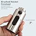 DOLGABA Pull Down Kitchen Faucet Head Replacement, 3 Function Pull Out Sprayer Head Nozzle with 9 Adapters for Kitchen Sink Faucet American Standard, Brushed Nickel