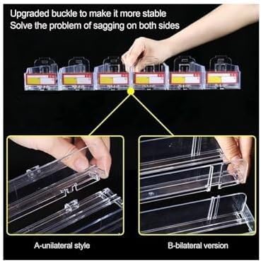 Automatic Cigarette Pusher Display Rack, Acrylic Showcase for Retail Stores, Wall-Mounted Countertop Multi-Layer Cigarette Holder(79.5x28.4x48cm)