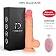 FIDECH Dildo Stoßfunktion - 25 cm Vibrator mit 360° Drehung Glans, G-Punkt Vibratoren für sie mit 8 Vibrationmodi Realistischer Dildos, Sexspielzeug für Frauen mit Saugnapf und 40 ℃ Heizung