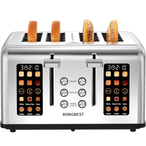 4 Slice Touch Screen Toaster