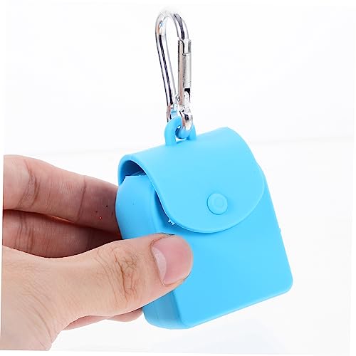 2pcs Silicone Storage Bags with Hanging Hook Mini Coin Purse Keychain Portable Earphone Organizer Pouch for Travel and Everyday Use4