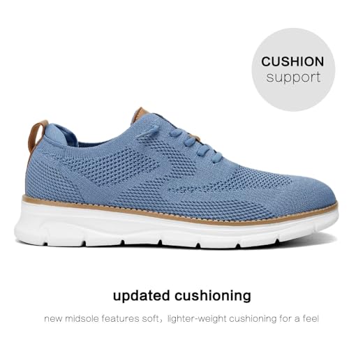 Image of Mens Casual Dress Shoes Fashion Mesh Oxfords Business Walking Work Sneakers Comfortable Lightweight Soft Sole