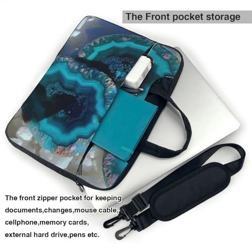 Bolso para laptop KHiry estilo bandolera color aguamarina miniatura 3