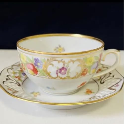 Dresden Flower Schumann Bavaria Openwork Saucer