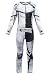 Hibuyer Toddler Carlos Costume Deluxe Jumpsuit Grey Bodysuit Halloween Cosplay Costume for Kids (Grey, Child S/110-120cm)