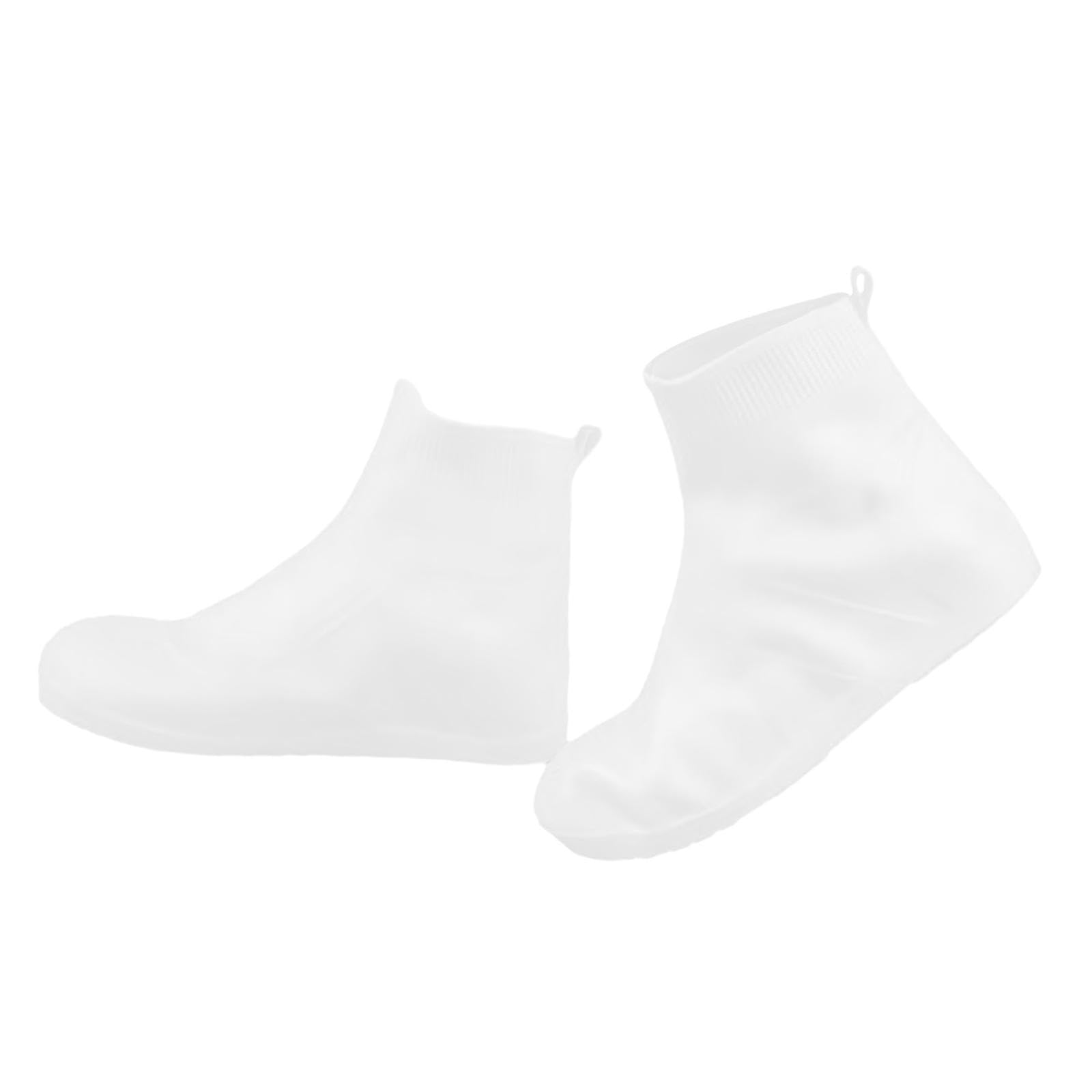 Enakshi® Rain Boots Durable Foldable 1 Pair Rain Shoe Covers for Sports Hiking Garden White 30cm|Sporting Goods | Cycling | Cycling Shoes & Shoe Covers | Shoe Covers-image-34