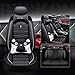 TOMYEUS Housses De Protection pour Tapis De SièGe De Voiturepour Volkswagen Phaeton/Magotan/Scirocco/Metroway/Sharan/Golf/Touareg, ImperméAble Respirant Cuir Seat Covers Coussin
