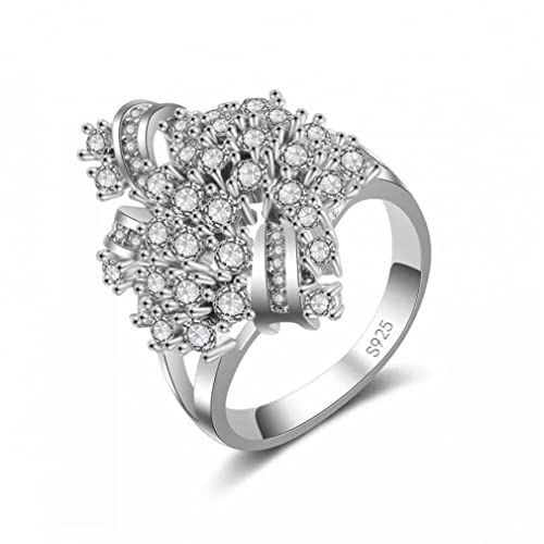 Bague argent 925 et cristal zircon de haute joaillerie