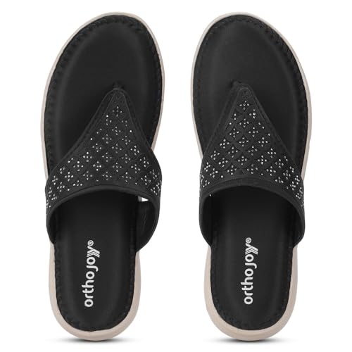 Image of ORTHO JOY doctor Fancy Slipper for women || Orthopedic Women's Fancy Sandal For Women