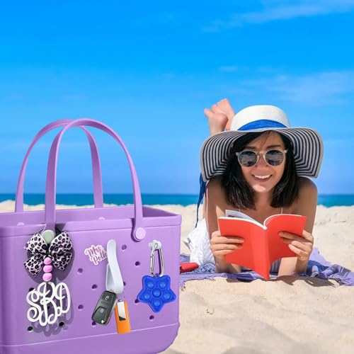 Image of Mity rain Key Holder for Bogg Bag, Accessories for Bogg Bags Original X Large, Insert Charm Carabiner Keychain for Beach Bag
