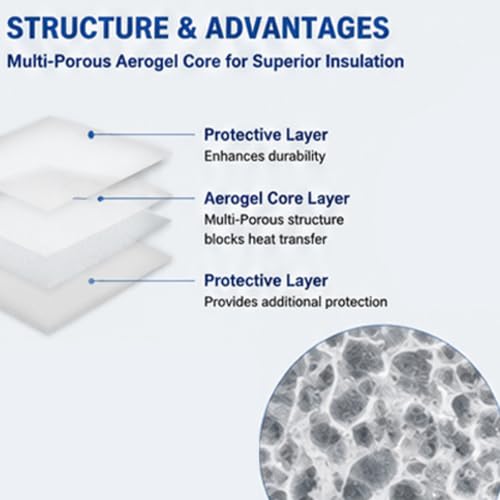 Hoja de aerogel moldeable impermeable para salvar motores del calor 6