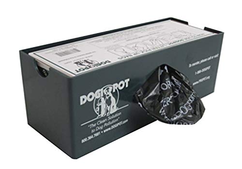 DOGIPOT 1008-1 Single Bag Roll Dispenser for Inside Use Only, Polyethylene, Forest Green