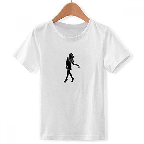 T-Shirt Ras du Cou Blanc pour Garçon X-Grand Multicolore DIYthinker Savoureaux WoSilhouettes