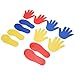 Hands and Feet Play Mat for Kids and Adults PVC Coordination Game Mat with 3 Pairs of Hands and Feet Design Indoor Activity Toy for Ages Year and Up