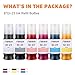 hehua Compatible GI23 GI-23 Ink Refill Bottles Replacement for Canon 23 Ink GI-23 Refill Ink GI23 use with Canon PIXMA G620 PIXMA G520 Printer (6 Pack,Black/Cyan/Magenta/Yellow/Red/Gray)