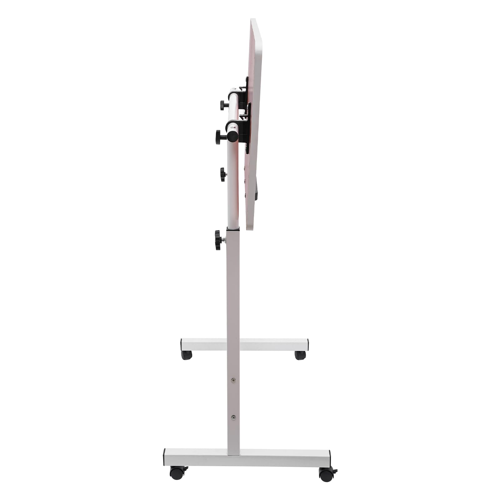 Standing Desk Adjustable Height Rolling Computer Stand with 4 Wheels 24 16 Inch Large Sit-Stand Adjustable Height up — view 5