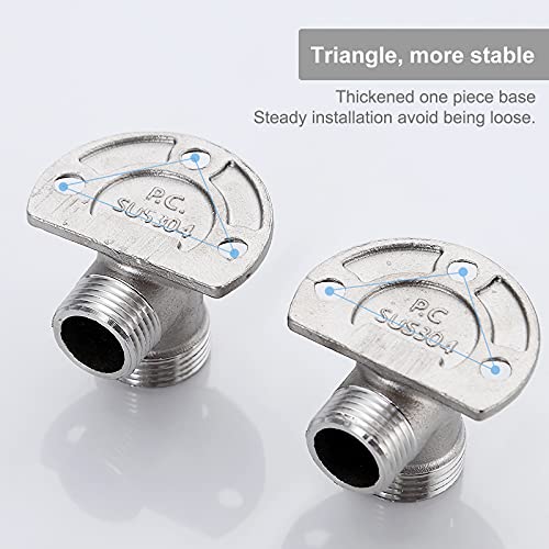 Aolemi Installation Kit For Exposed Wall Mount Bathroom Faucet Outdoor Shower System Thermostatic Bar Mixer Valve Convert In-Wall To Surface Mount Npt 1/2 Male By G 3/4 Male #TOP3