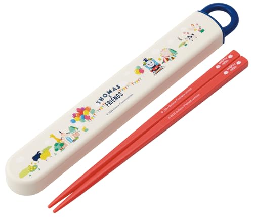 スケーター(Skater) 子供用 箸 箸箱セット 16.5cm お弁当用 抗菌加工 開けやすいスライド式 日本製 きかんしゃトーマス 男の子 ABS2AMAG