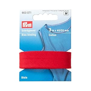Prym 903071 Schrägband Baumwolle rot 3 m