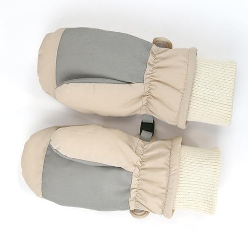 Guantes de esquí para niños pequeños impermeables y gruesos 6