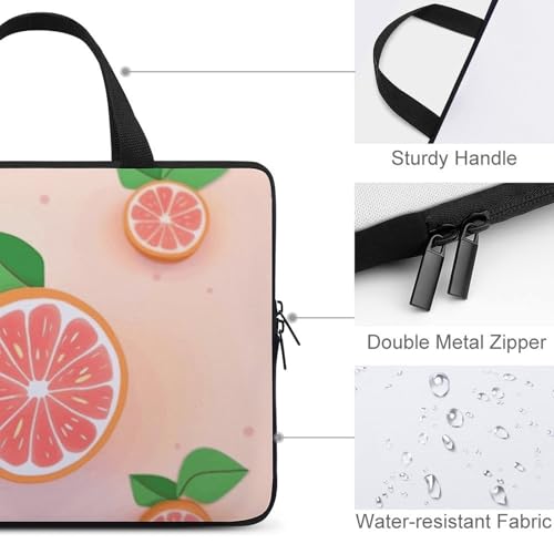 Pochette ordinateur 13 pouces anti rayures motif pamplemousse - 3