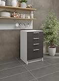 JD Greta Kitchen Base Drawer Cabinet – 500mm – Base Kitchen Unit Dark Grey