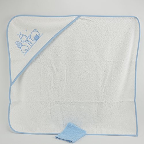 Pekitas - Mantellina da bagno per neonato, con