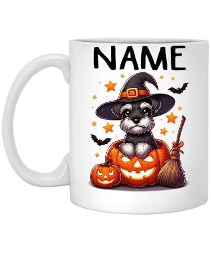 Schnauzer Dog Halloween Mug Pumpkin Schnauzer Mug Halloween 11oz Mug for Schnauzer Lovers Autumn Schnauzer Pumpkin Mug Fall Mug Gift for Her Gift for Dog Lover Th 171632.834 11oz 202659