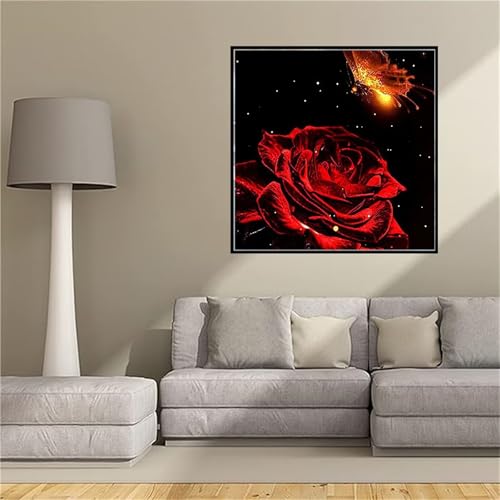 Peinture Diamant Rose 5D Grand Format | Toile Broderie Strass Premium 100x100
