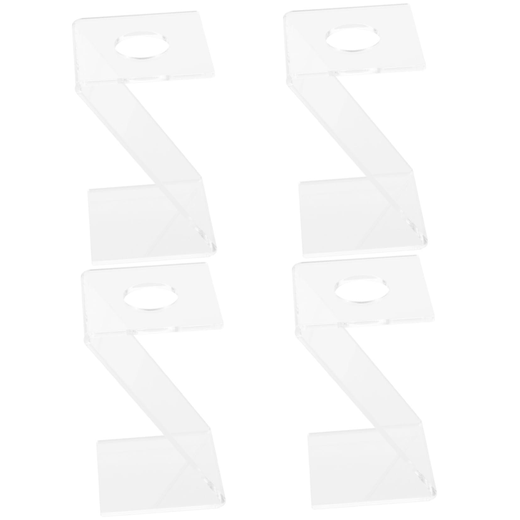 BESPORTBLE Baseball Holder Stand 4pcs Desktop Baseball Bases Creative and Practical Display Rack for and Softball