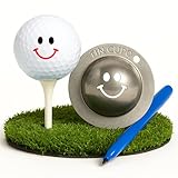Tin Cup Golf Ball Marker Stencil - Premium Personalization Tool for Golfers - Custom Design Ball Marker - Golf Accessories Gift for Men and Women- Made in The USA (Groovy)