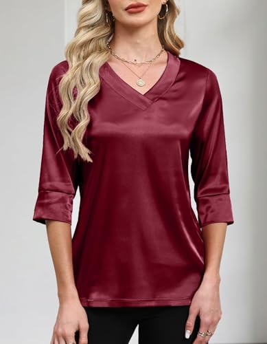 Save 50% on Women's Silk Satin Tops with Code KX4AX7GF - Image 3