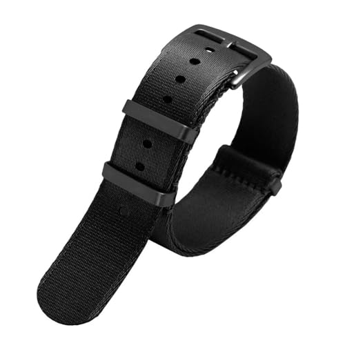 HCPHCVEVVK Correa de nailon de primera calidad, 20 mm, 22 mm, universal, deportiva, militar, for cinturón de seguridad, pulsera apta for Seiko, apta for Rolex, apta for accesorios de reloj Omega(White